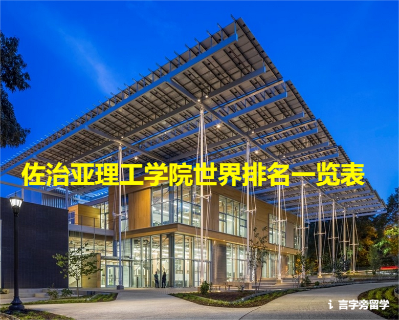 佐治亞理工學(xué)院世界排名一覽表