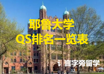 耶魯大學QS排名一覽表
