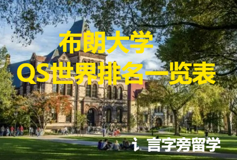 布朗大學QS世界排名一覽表