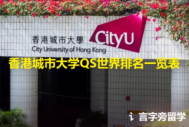 香港城市大學QS世界排名一覽表