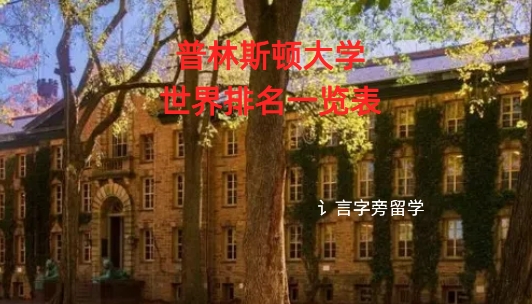 普林斯頓大學世界排名一覽表