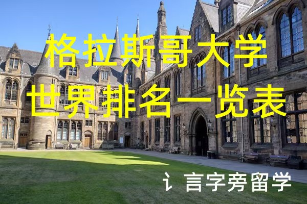 格拉斯哥大學世界排名一覽表