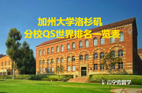 加州大學洛杉磯分校QS世界排名一覽表