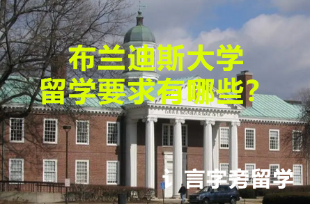 布蘭迪斯大學留學要求有哪些？