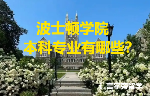 波士頓學院本科專業有哪些？